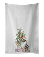 Australian Shepherd #2 Christmas Presents and Tree Kitchen Towel Set of 2