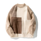 Men's Color Block Stitching Design Knitwear Sweater