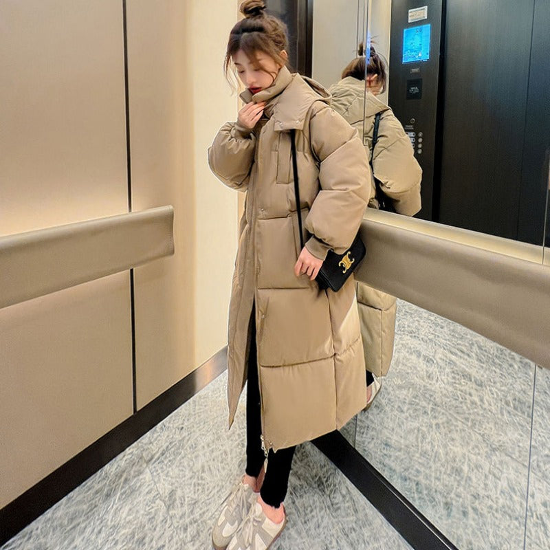 2023 Women's Cotton Puffer Jacket with Hooded Parka