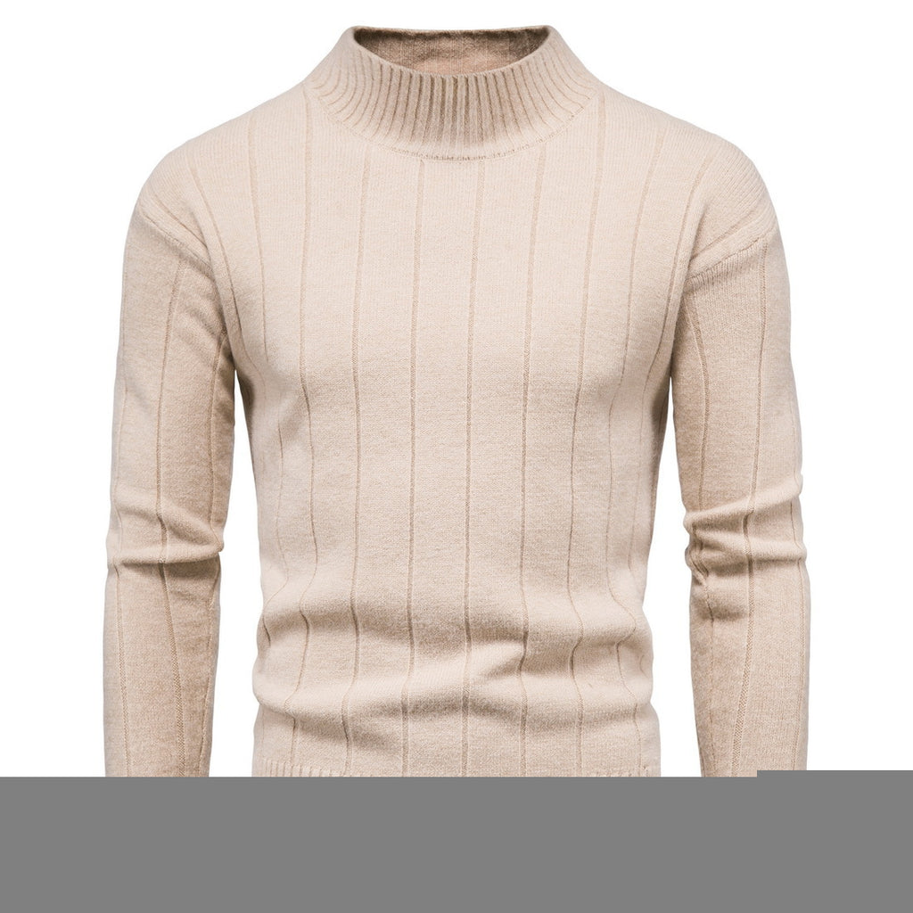 Solid Striped Men's Sweater Base