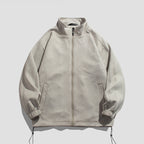 Men's Suede Button Baseball Jacket for Autumn & Winter
