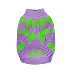 Trendy Plaid Dog Sweater for Pets