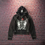 Hooded Sweater for Heavy Metal Punk Motorcycle Lovers
