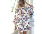 Chiffon Cover-Up, Bikini Jacket, Loose Kimono Shirt