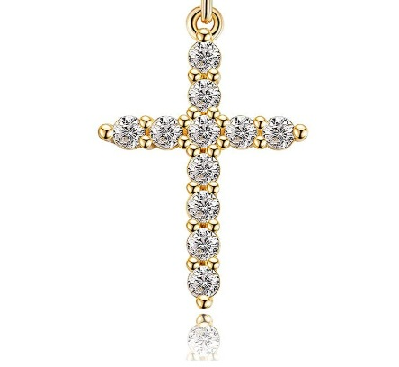 [Duplicate] Rotatable Cross Crown Necklace