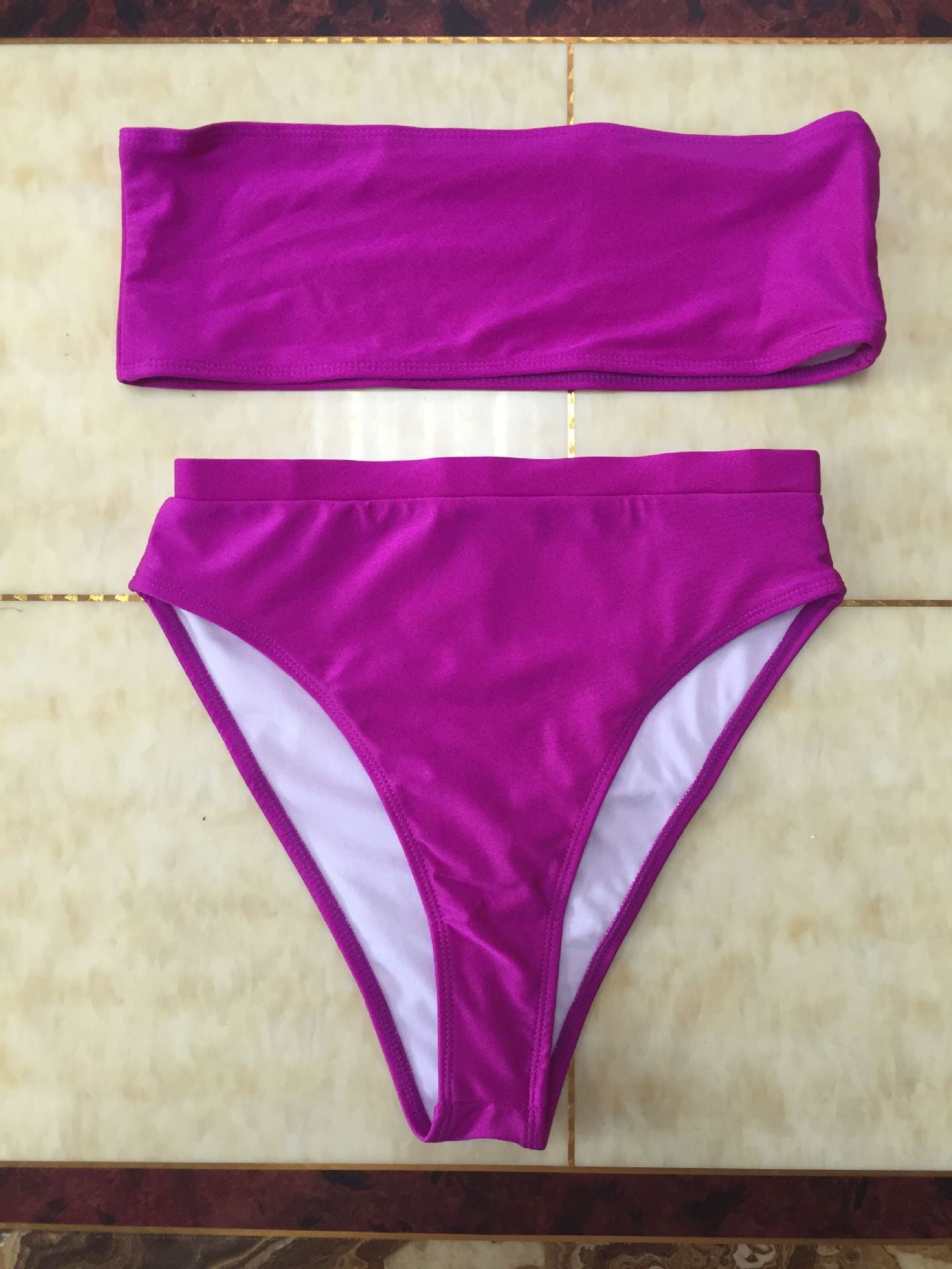 Sexy Strapless Two-Piece Bikini Swimwear Set