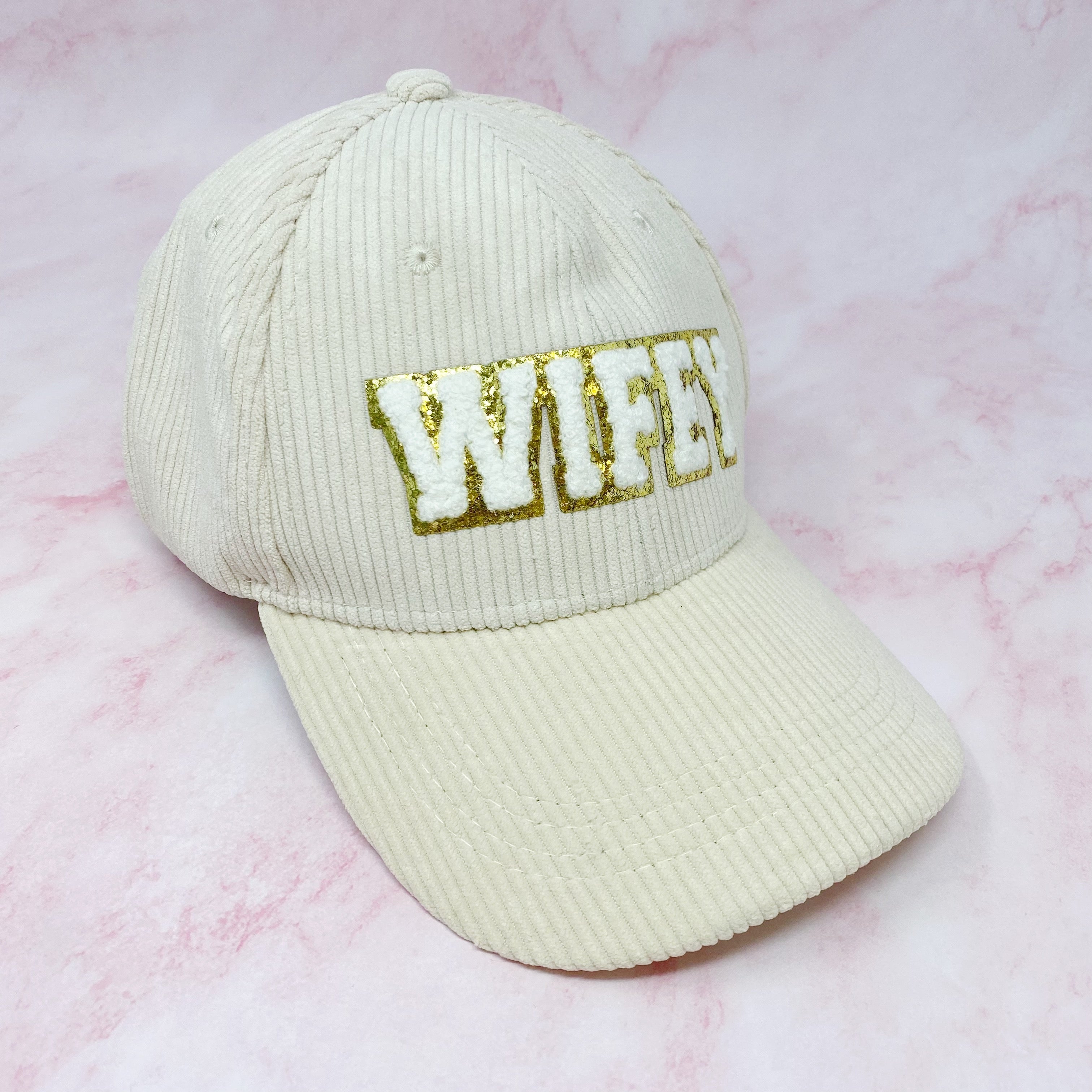 Wifey Corduroy Ball Cap | Embroidered Cap