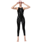 One-Piece Silk Quick-Drying Professional Competition Swimsuit