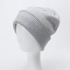 Children's Double Layer Thick Wool Knitted Hat | Embroidered Cap