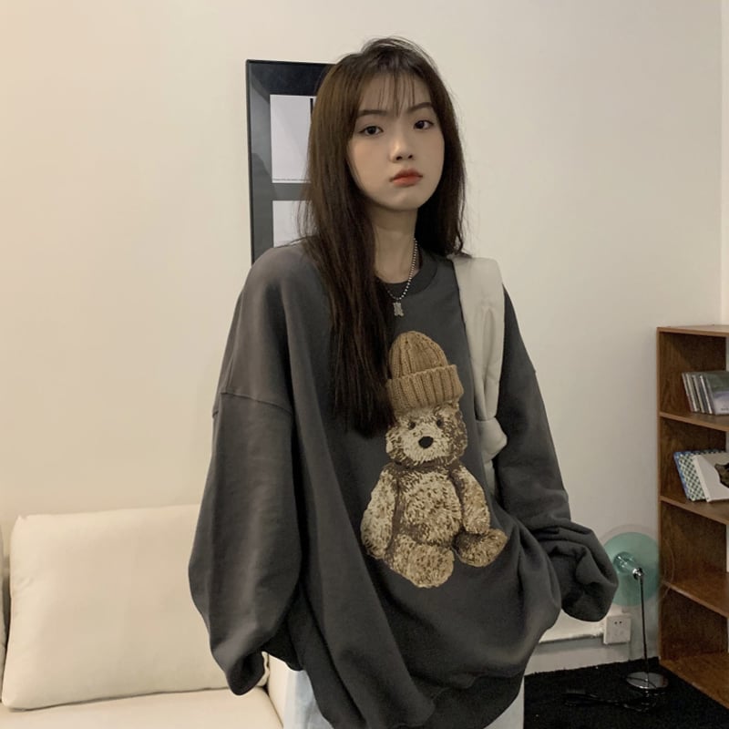 Women's Round Neck Sweater with Trendy Design