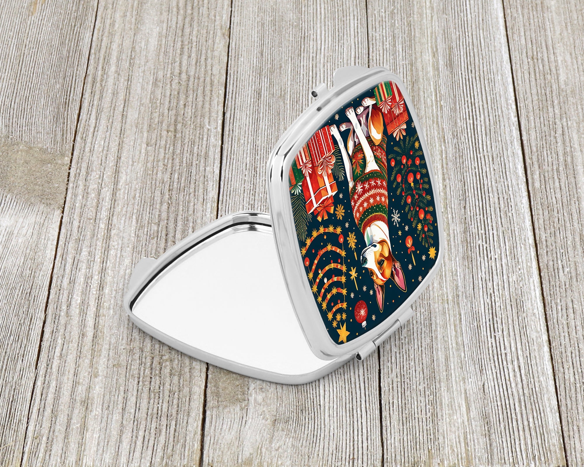 Basenji Christmas Compact Mirror