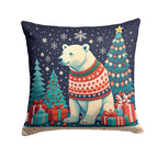 Polar Bear Christmas Throw Pillow