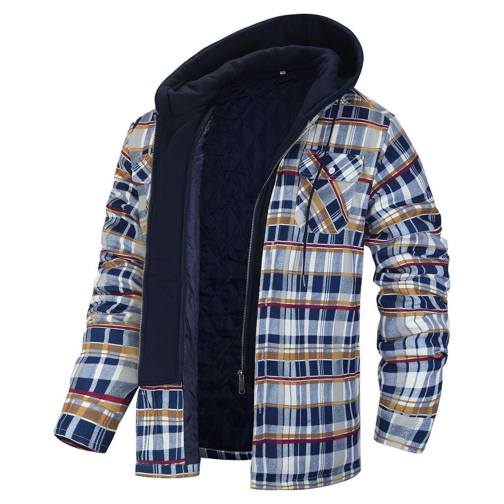 Plaid Hooded Jacket