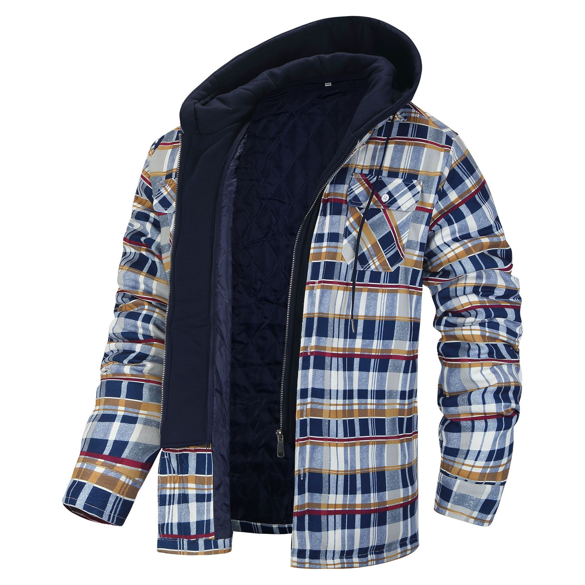 Plaid Hooded Jacket