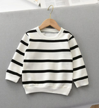 Striped Long-Sleeved Pullover T-Shirt for Kids