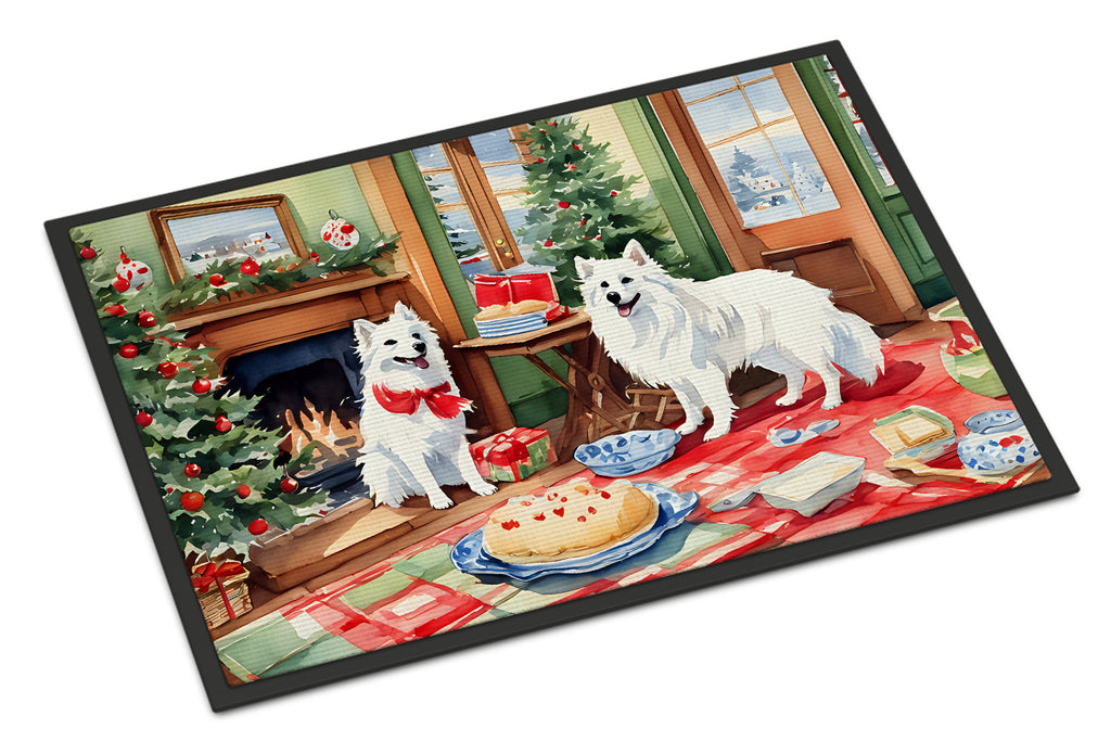 American Eskimo Christmas Cookies Doormat