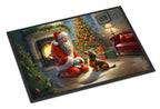 Dachshund and Santa Claus Doormat