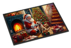 Cairn Terrier and Santa Claus Doormat