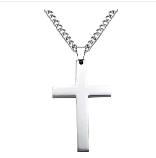 Minimalist Gold Cross Pendant Necklace for Men | Christian Jewelry