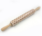 Christmas Reindeer Printed Wooden Rolling Pin with Laser Engraving