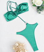 2023 New Sexy Multicolor Shoulder Bikini Swimsuit