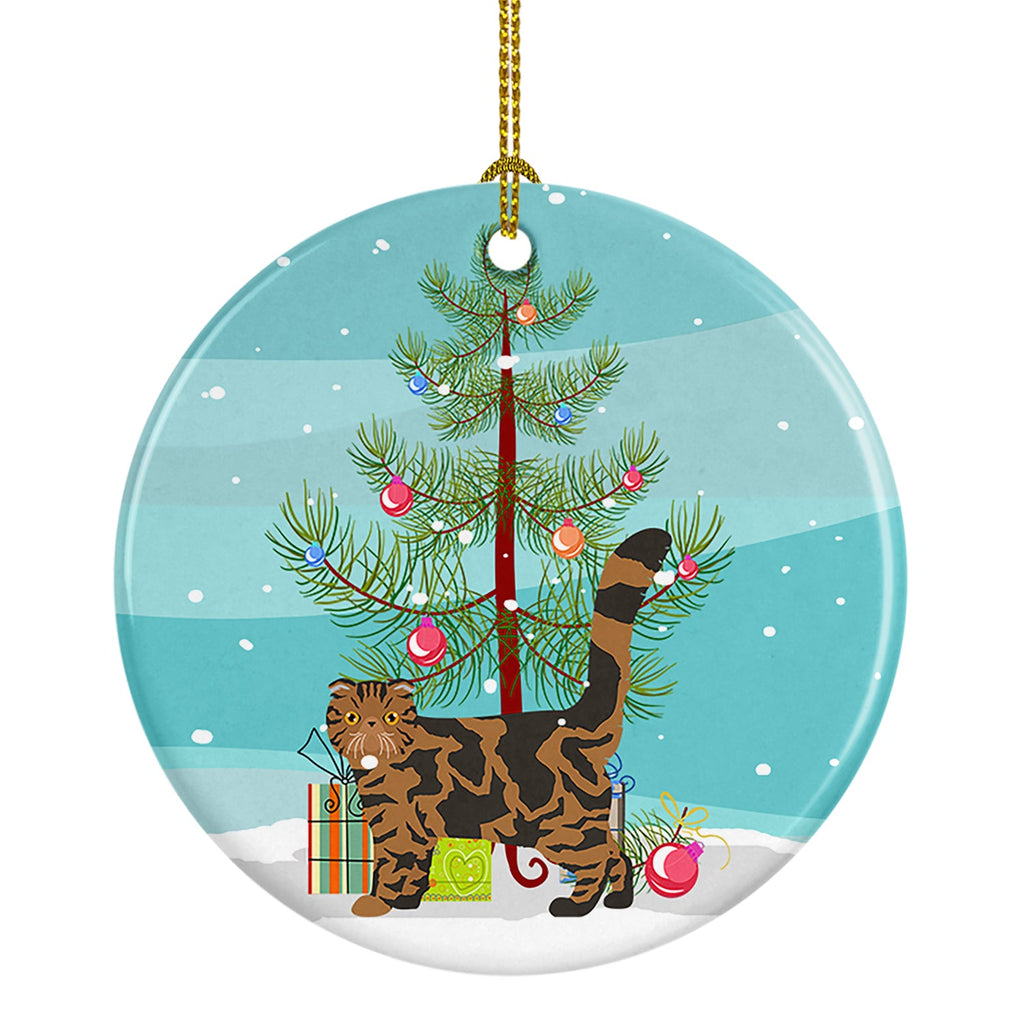 Foldex Exotic Fold Cat Christmas Ceramic Ornament