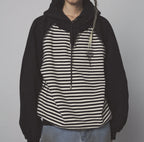 Embroidered Pullover Hoodie - Loose Fleece Two Piece | Streetwear