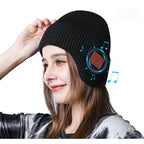 Musical Beanie Hat With Ear Muff and Bluetooth | Embroidered Cap