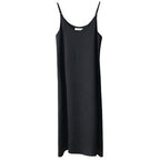 Silk Chiffon Midi Dress with Vintage Style Camisole