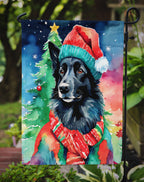 Belgian Sheepdog Christmas Garden Flag