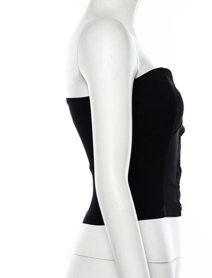 Autumn Women's One-Shoulder Button Bodysuit Top