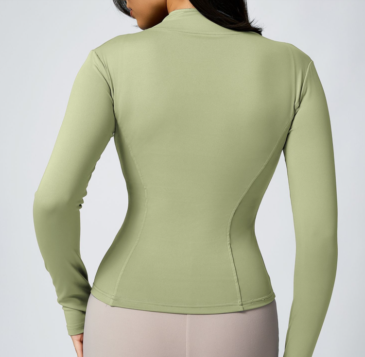 Women's Zipper Long-sleeved Sports Jacket