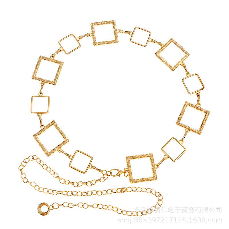 Heart Chain Waist Belt for Women's Summer Dress
