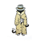 Trench Coat Cats Magnet