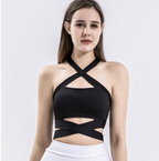 Strappy Buckle Bandeau Crop Top