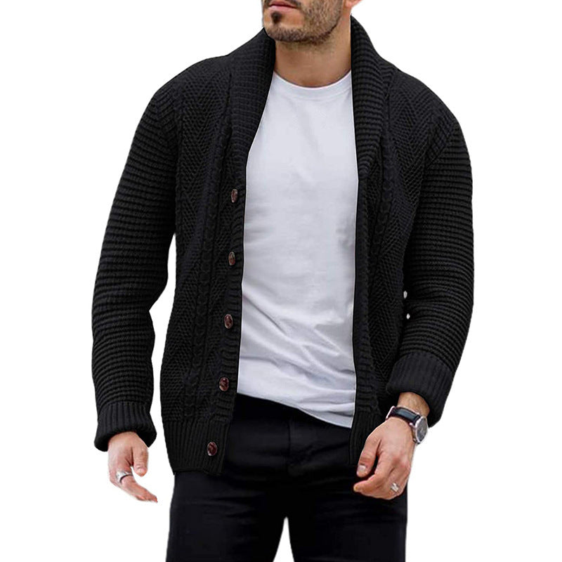 Men's Single Breasted Cardigan Sweater