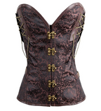Gothic Corset Dress with High-End Metallic Details
