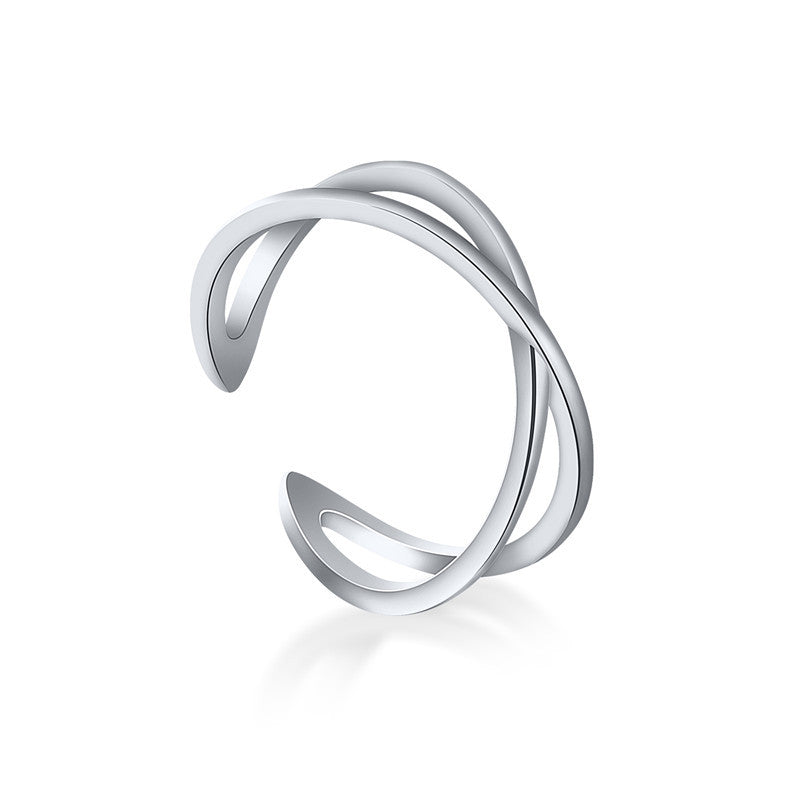Simple X Cross Creative Ring