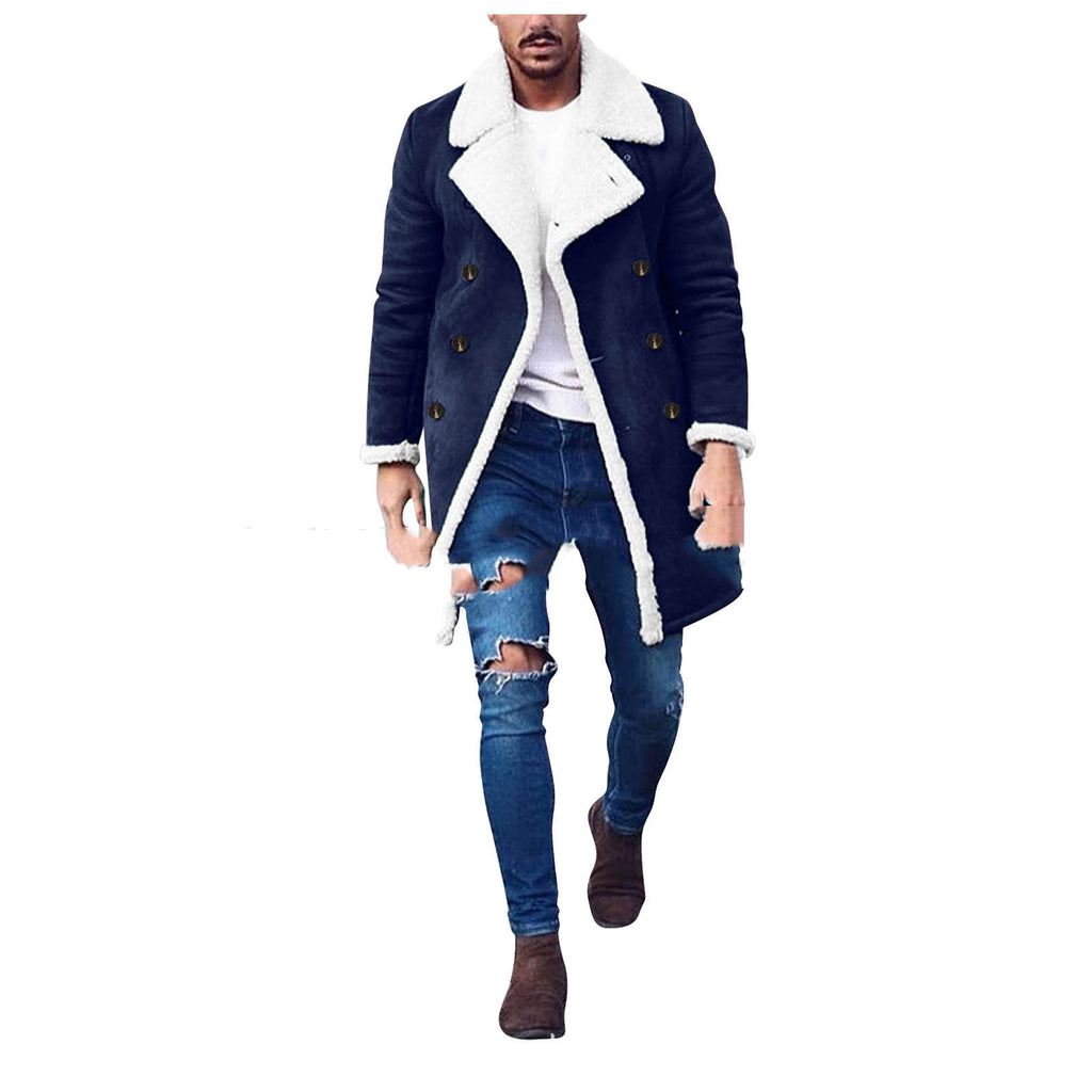 Men's Polar Fleece Composite Suede Jacket