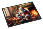English Bull Terrier and Santa Claus Doormat