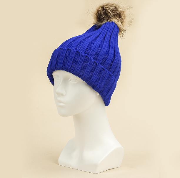 Klein Blue Women's Fashionable Thermal Knitted Pullover | Streetwear