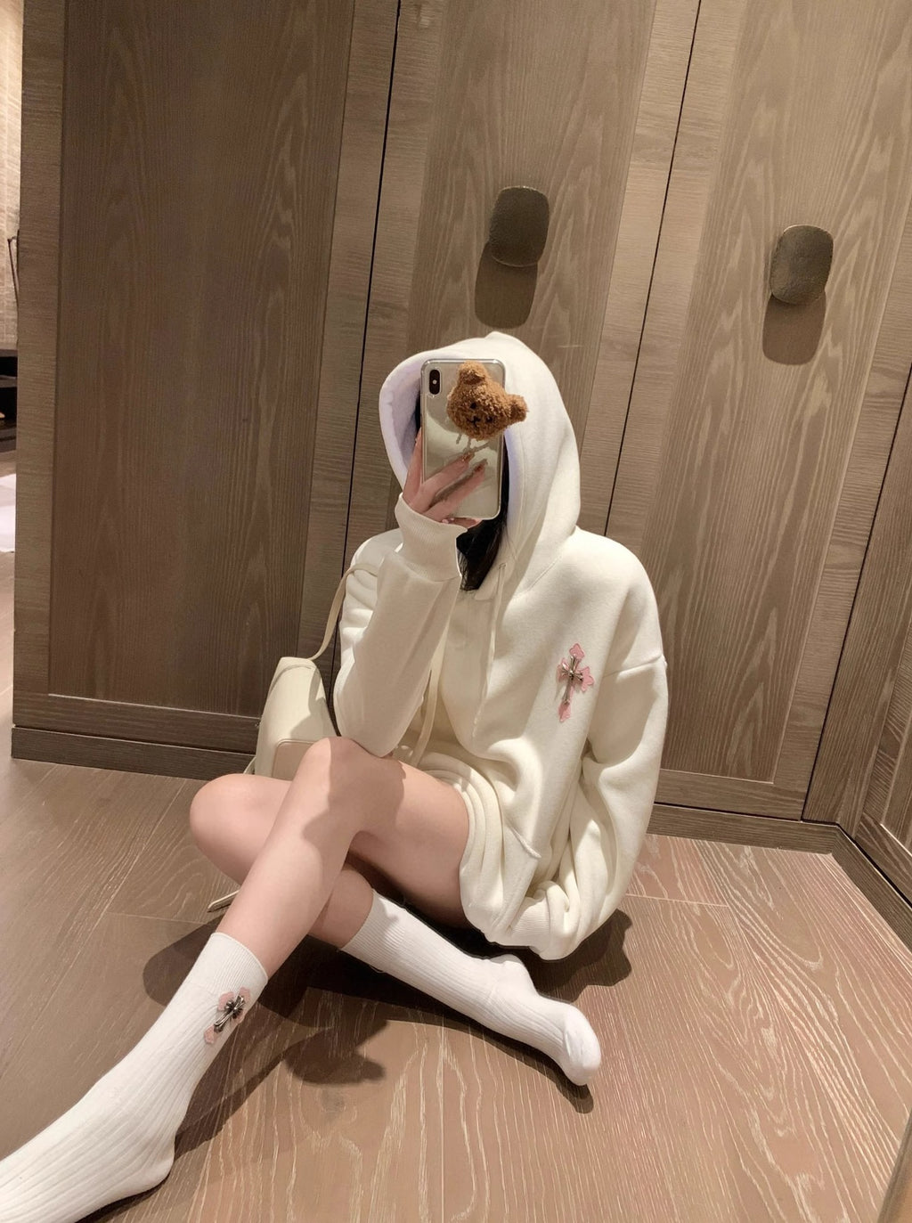 Hooded Mid-length Western Long-sleeve Sweater