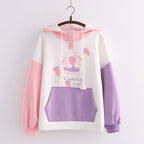 Colorblock Hooded Fleece Sweatshirt with Large Pockets | Streetwear