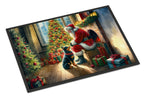 Lancashire Heeler and Santa Claus Doormat