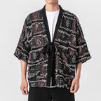 Chinese Style Men's Knitted Retro Cardigan Top