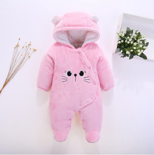 Thick Baby Bodysuit for Fall and Winter Wear