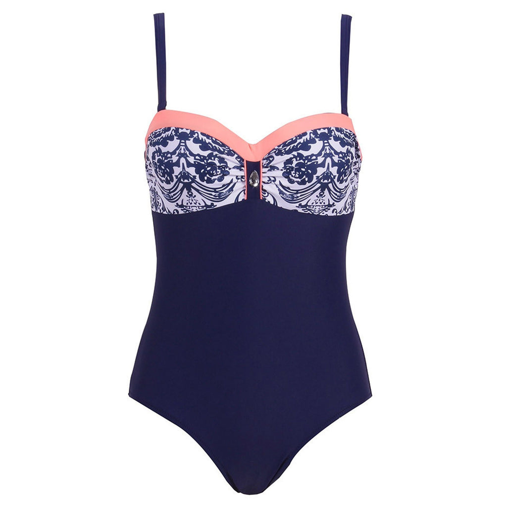 One Piece Bra Bikini Swimsuit for Summer Beachwear