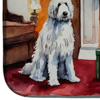 Komondor Cozy Christmas Dish Drying Mat