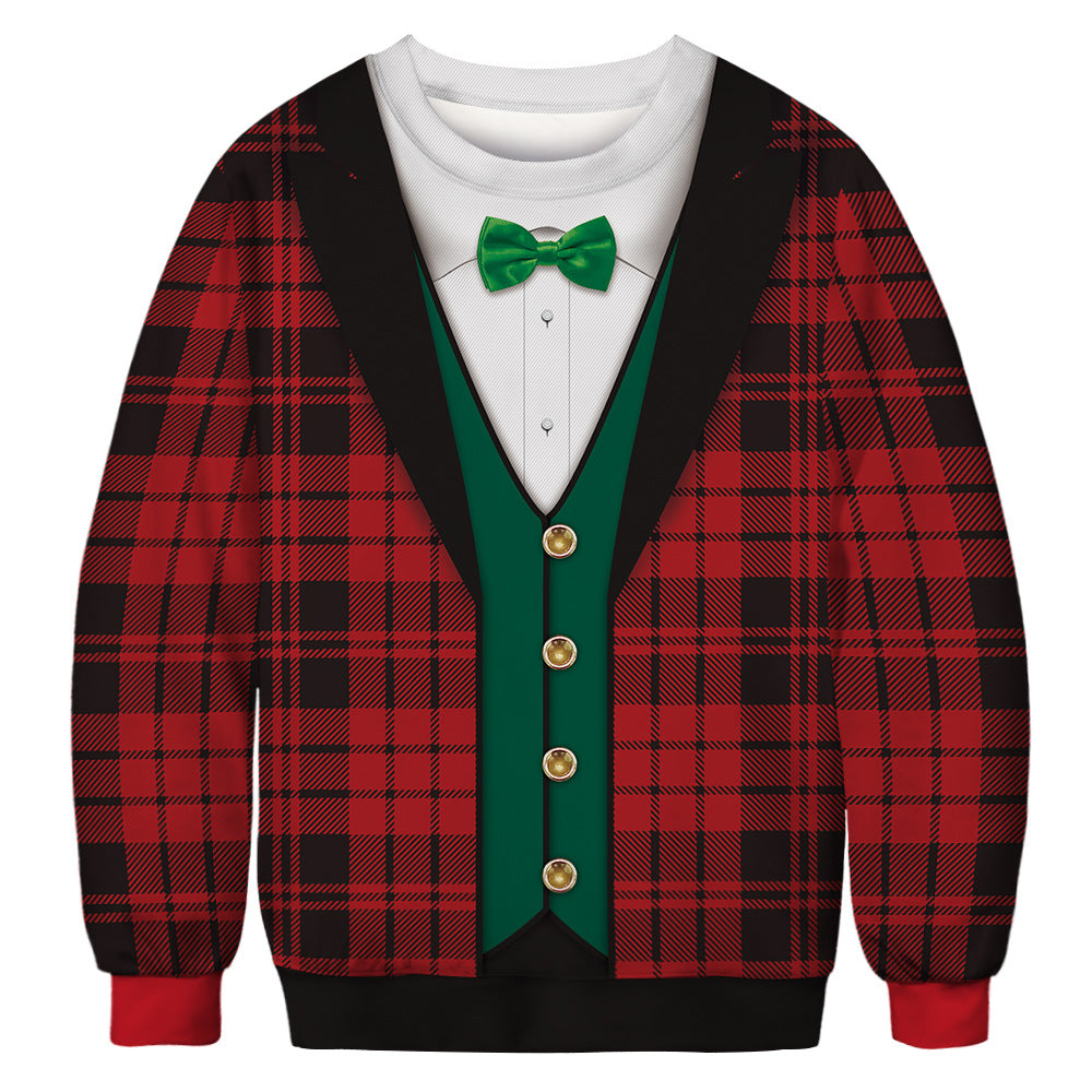 Christmas Green Monster Digital Print Sweatshirt (Unisex) | Streetwear