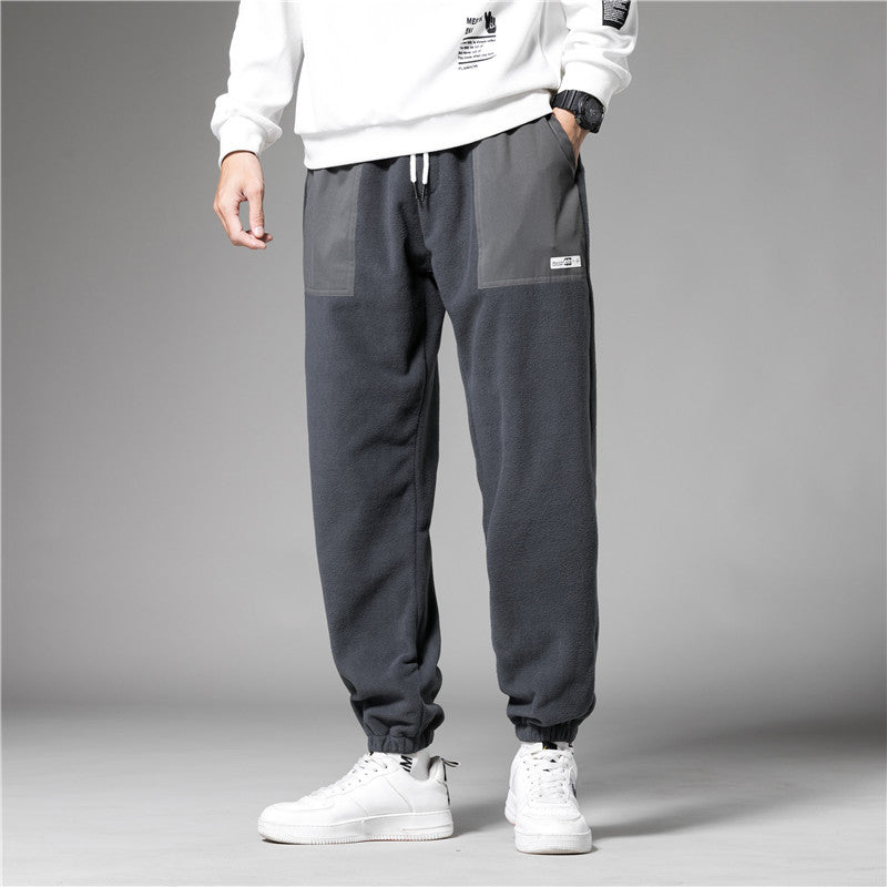Men's Fashion Loose Thick Fleece Sweatpants